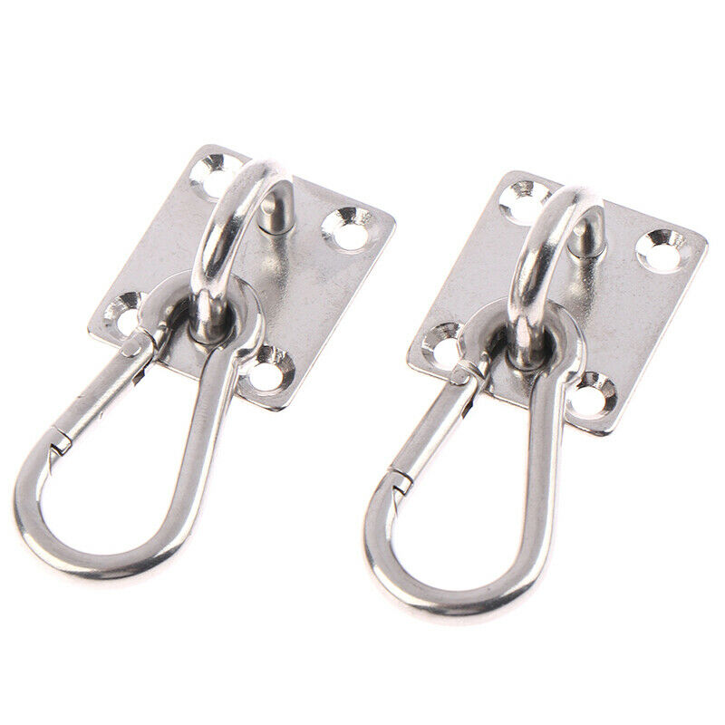 2Sets U-Shaped Hooks Stainless Steel Heavy Duty Multi-Function Hammock .CM Kt
