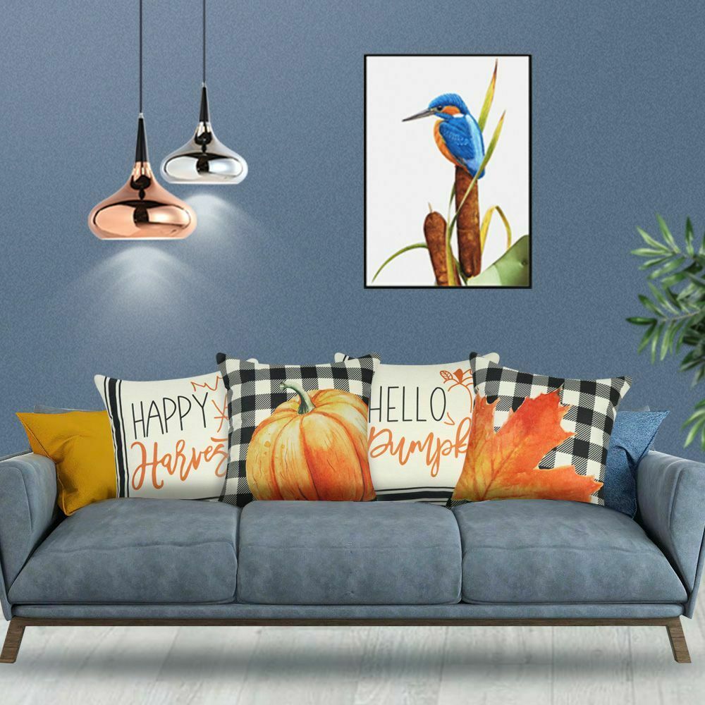 Pillowcases Happy Harvest Throw Cushion Case Autumn Decor Fall Pillow Covers