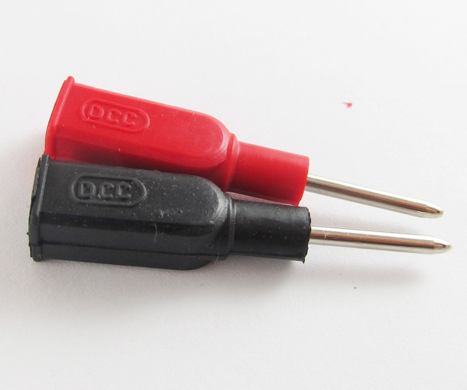 50x DCC Copper 4mm Banana Female to 2mm Pin Tip Head for Multimeter Test Probes