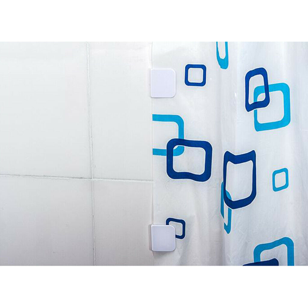 2Pieces Sticky Shower Curtain Fixing Clips Self-Adhesive Clip Anti-Splash