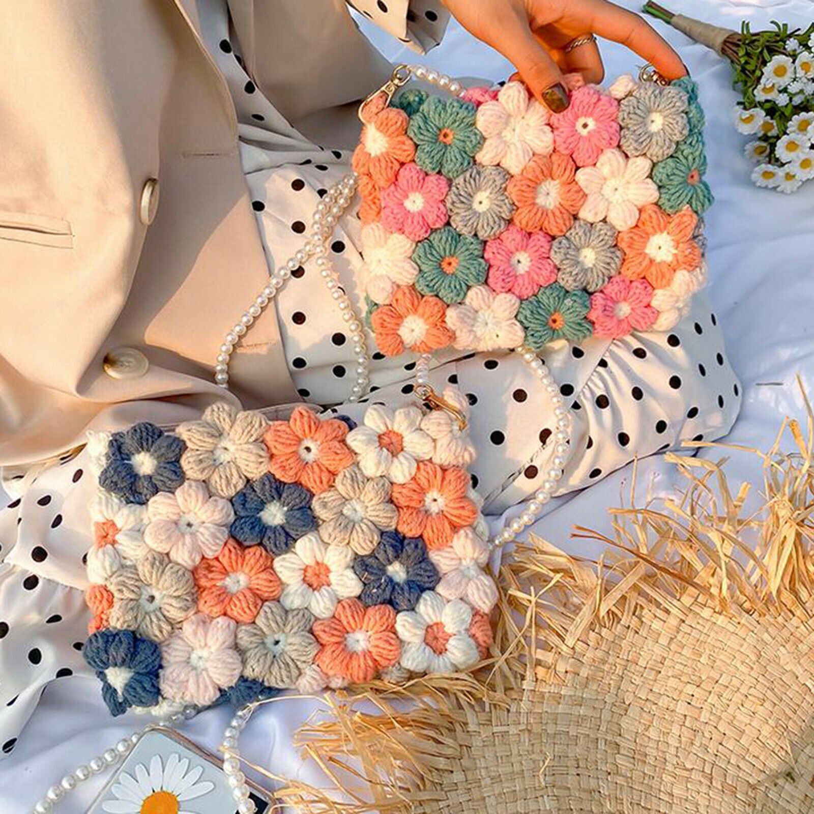 20Pcs/Set Square Plastic Canvas Sheets for Embroidery Yarn Crafting Crochet