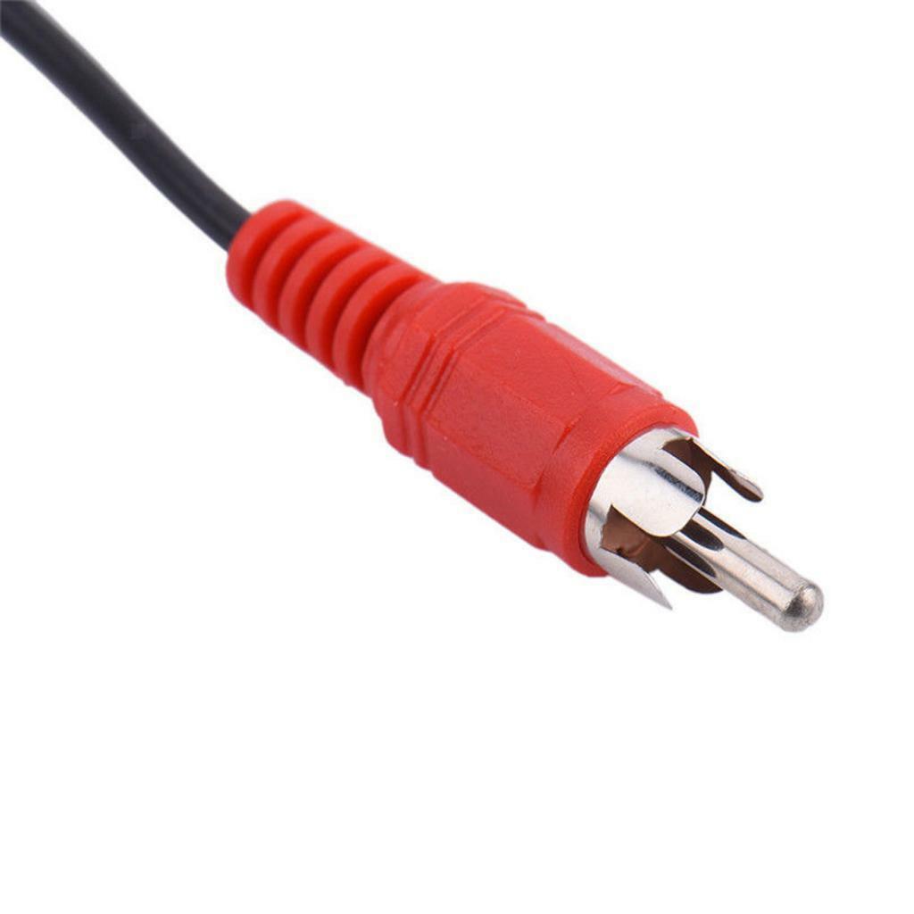 3.5mm Stereo Female   to 2 RCA Male Cable Adapter Cord For HDTV Speaker