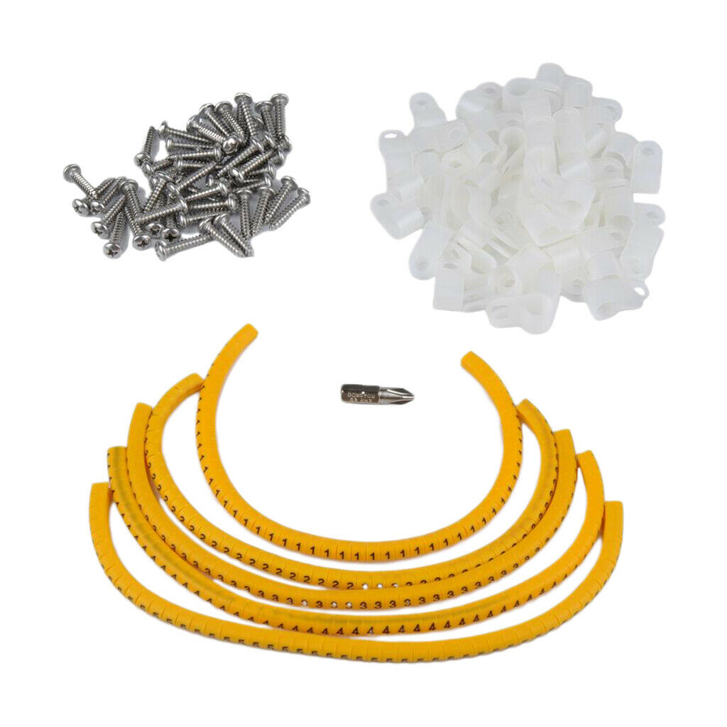 100 Pack Rope Light P-Style Mounting Clips with Compatible Stainless 0.25 inch