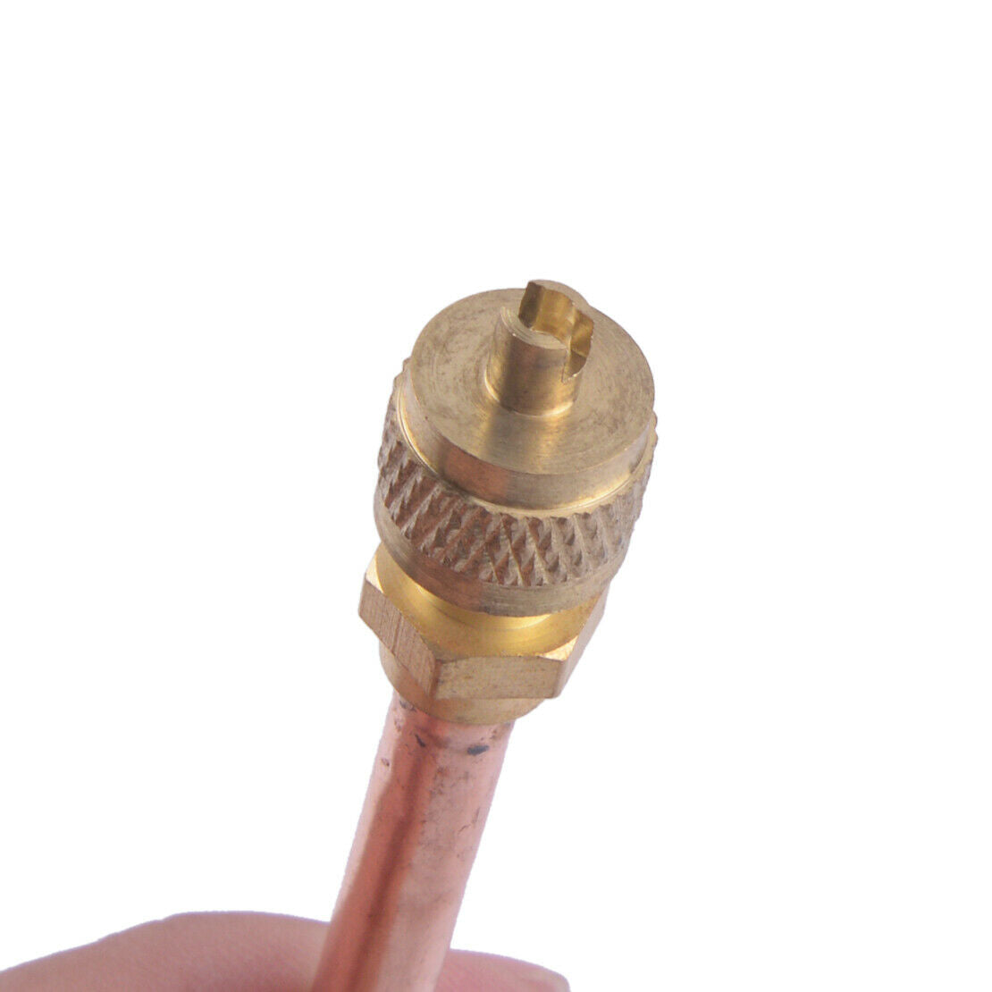 10pcs Refrigeration Access Valve Air Conditioning Filler Pipe Pipeline Brass Car