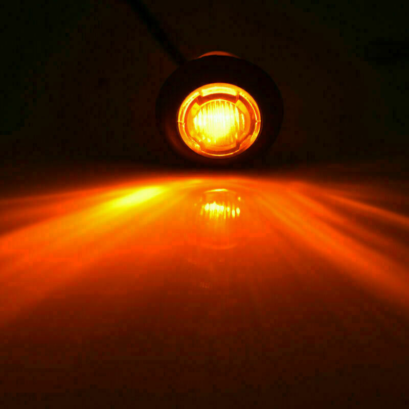 20 x 3/4" Red+Amber Led Clearance Side Marker Light fit Truck Trailer RV Light