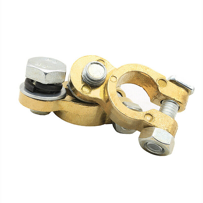2PCS M10/M8 Car SUV Battery Pure Copper Battery Chuck Terminal Cable Head Brass