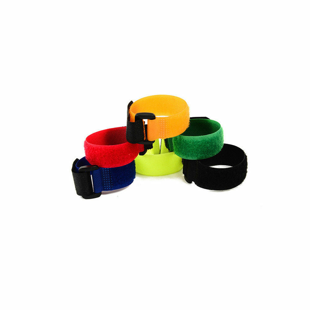 10x Fishing Rod Tie-Strap Tackle Wrap Band-Pole Holder-Fastener Fish-Accessory !