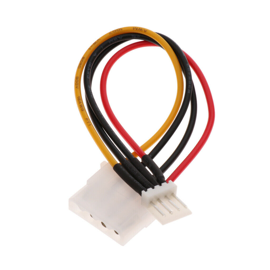 2Pcs Power Converter Adapter Cable 4 pin Plug to 4 pin Female Connector Cord