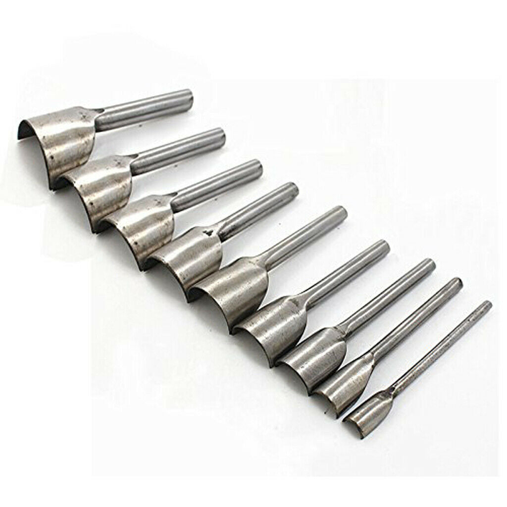 2 Pcs DIY Belt Leather Craft Quarter Round 1/4 Round Cutter Punch Tool Steel