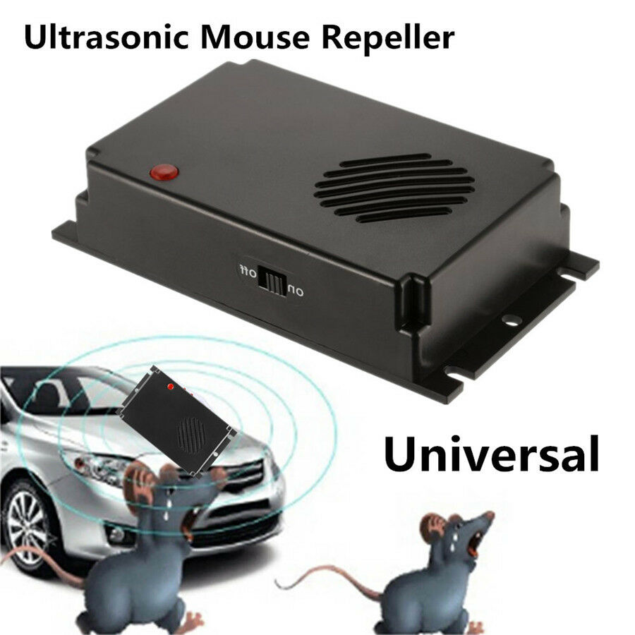 Universal Car Ultrasonic Mouse Rat Cat Dog Repeller Deterrent Shockproof Rodent