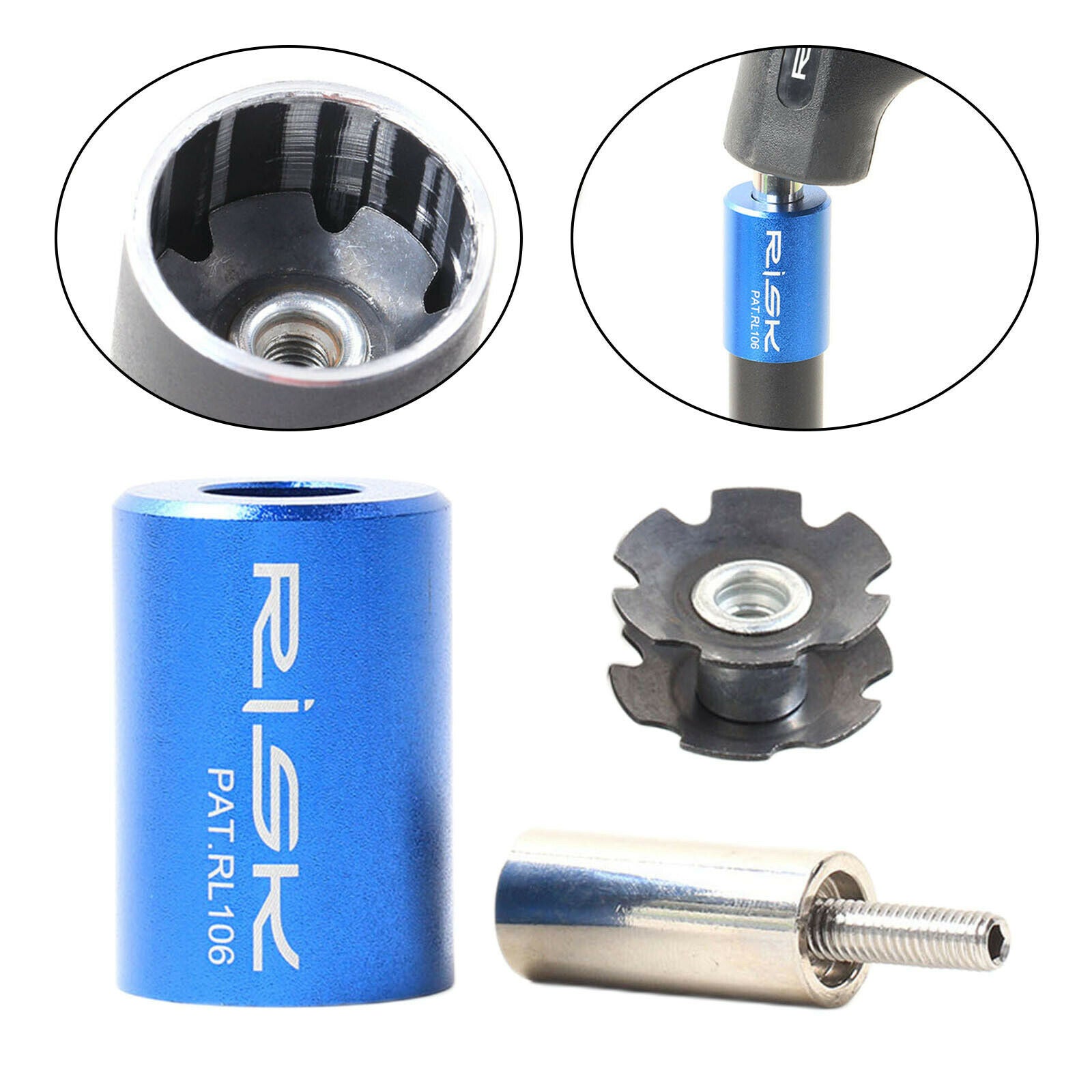 Bike Headset Driver Star Nut Threadless 1-1/8'' Installer Insert Tube Setter
