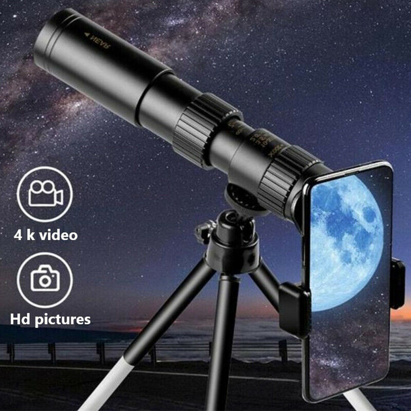 10-300x40mm Super Telephoto Zoom Monocular Telescope With Tripod & Clip Mobile
