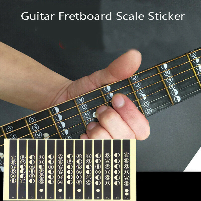 Guitar Fretboard Notes Map Labels Stickers Fingerboard for 6 String Acous.l8
