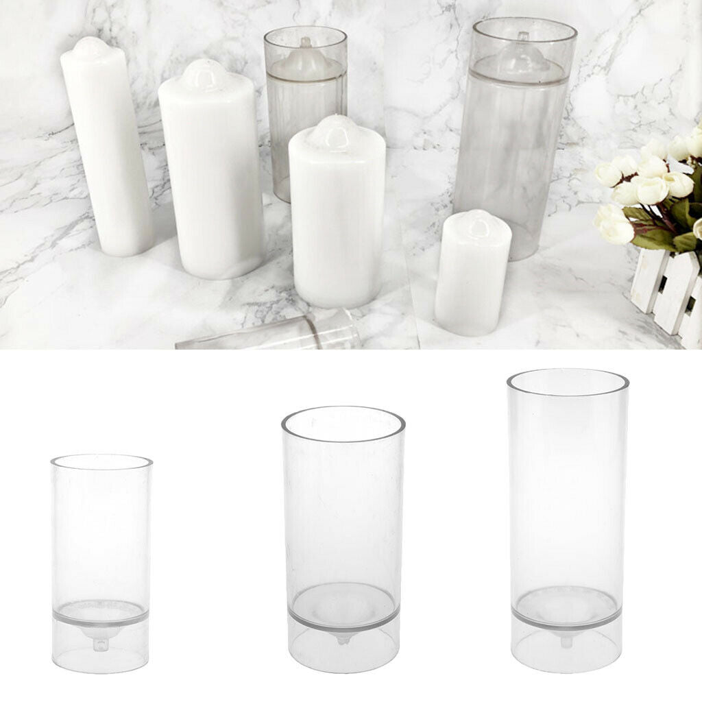 Set of 3 Candle Making Mould Candle Shaping for Wax Clay DIY Tool Household
