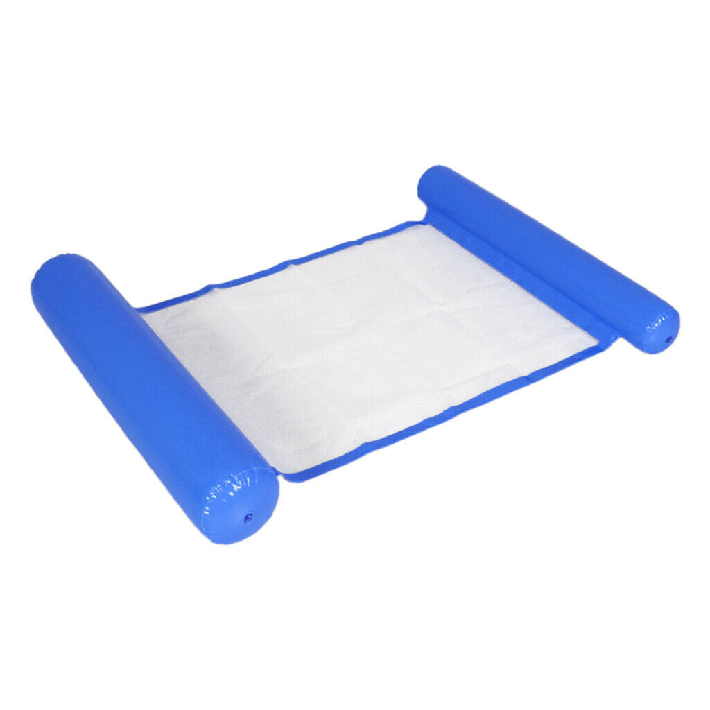 2 Pieces Pool Floating Hammock Buoyancy Inflated Water Lounge Pillow Chair
