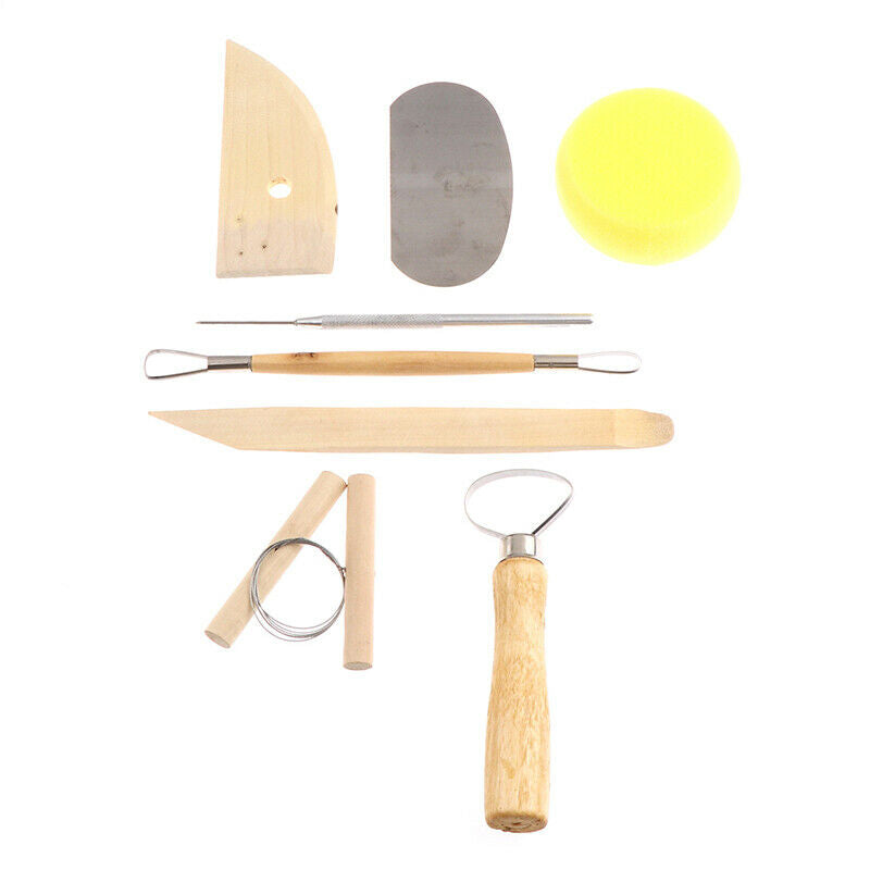 8Pcs/set Pottery DIY Tool Clay Molding Ceramics Molding Tools Artwork KitBD$ SJ