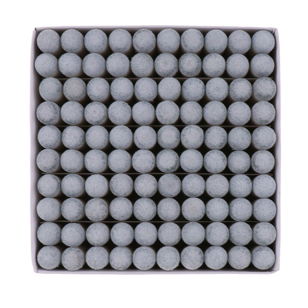 100pcs/Box Durable Snooker Pool Billiard Cue Tips Slip On Hard Cue Tip 10mm