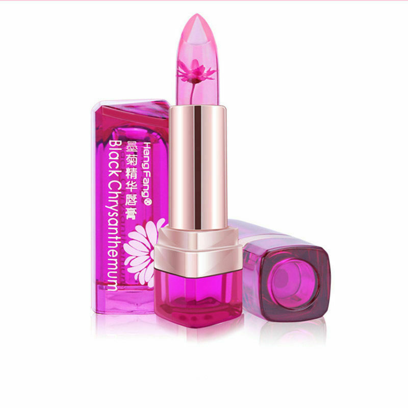 Jelly Flower Lipstick Color Changing Long Lasting Lip Gloss - Peach Flavor