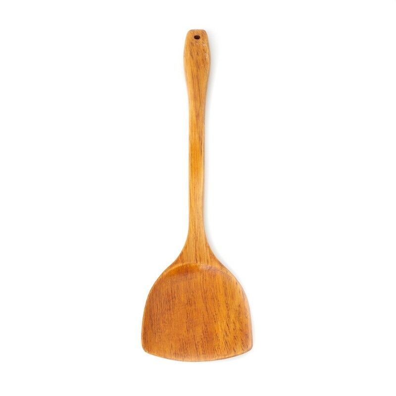 Wooden Cooking Shovel Spatula Turner Kitchen Cooking Tool Long Handle NEW