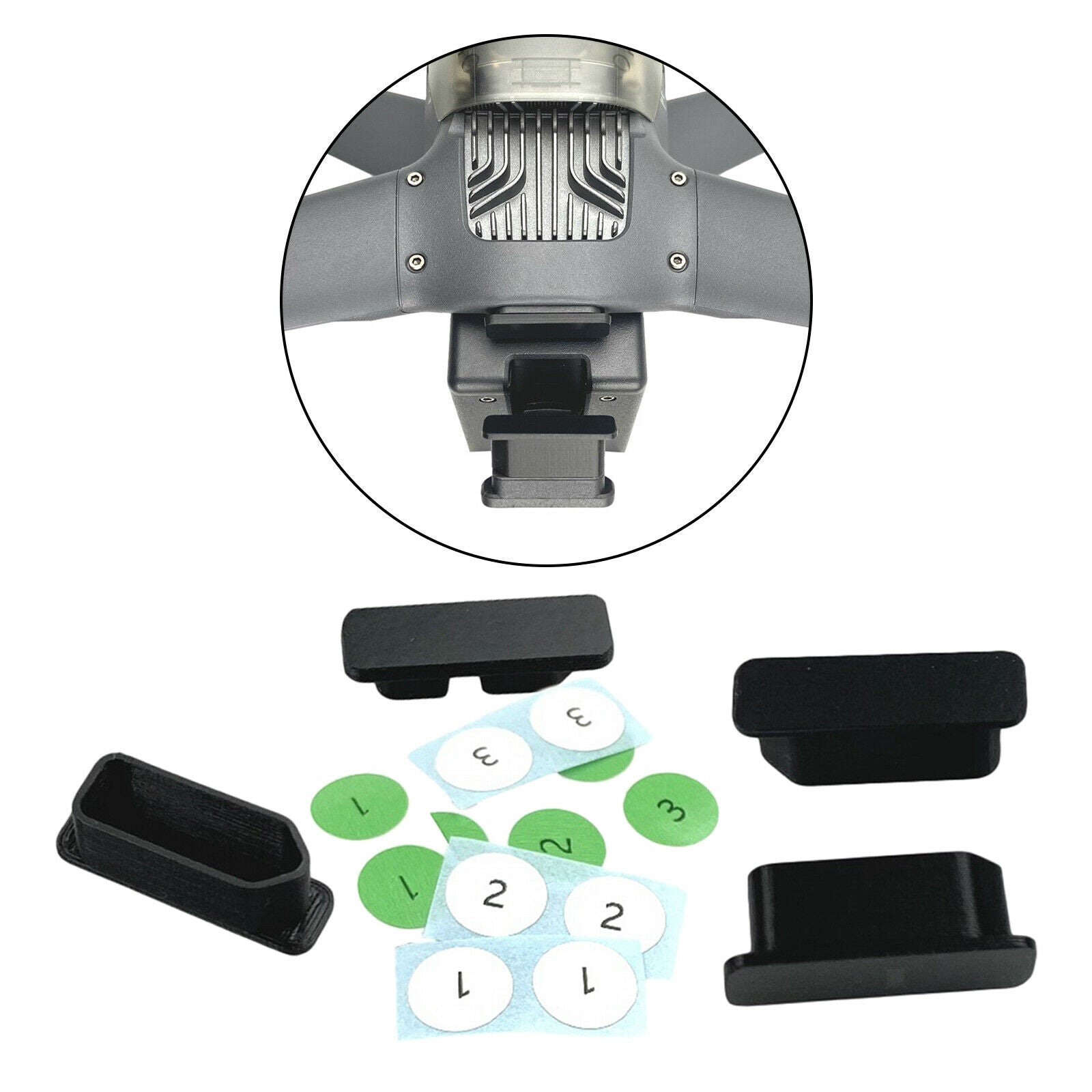 Set of 4 Battery Terminal Protective Plug Cover Caps for DJI FPV Accessories