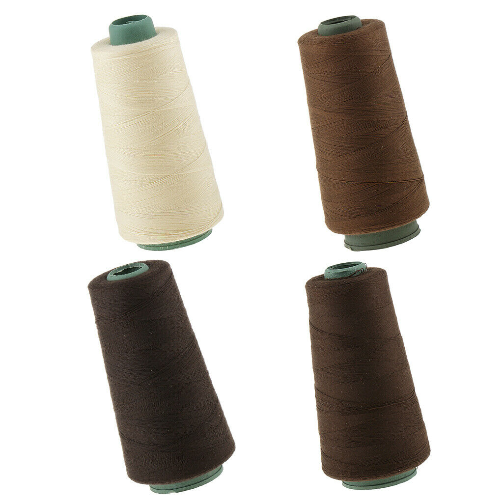 4pcs Cotton Hair Track Weft Weaving Sewing Thread for Hair Extension Decor
