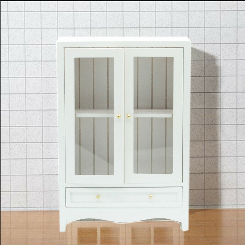 Mini Cabinet Bookcase Openable Doors Living Room Study Room Kitchen Bedroom