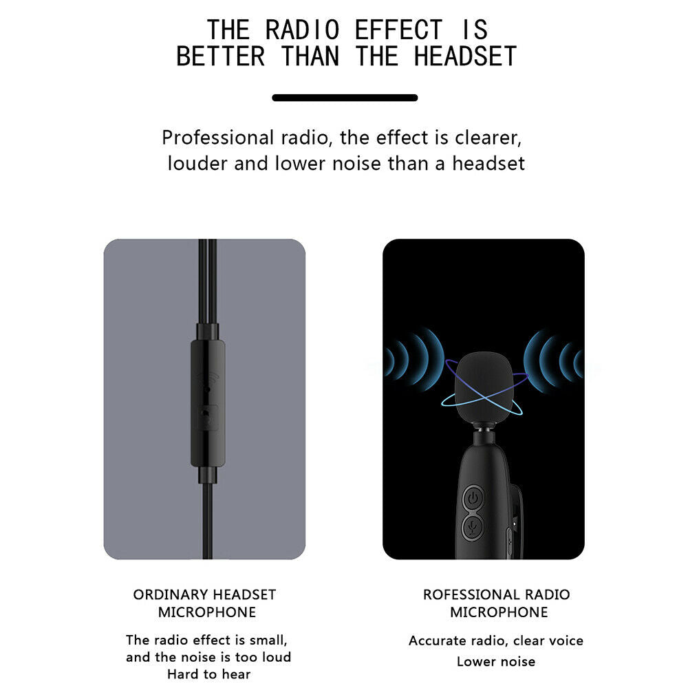 Wireless Microphone Auto Noise Reduction for Llive Broadcast facebook Radio Mic
