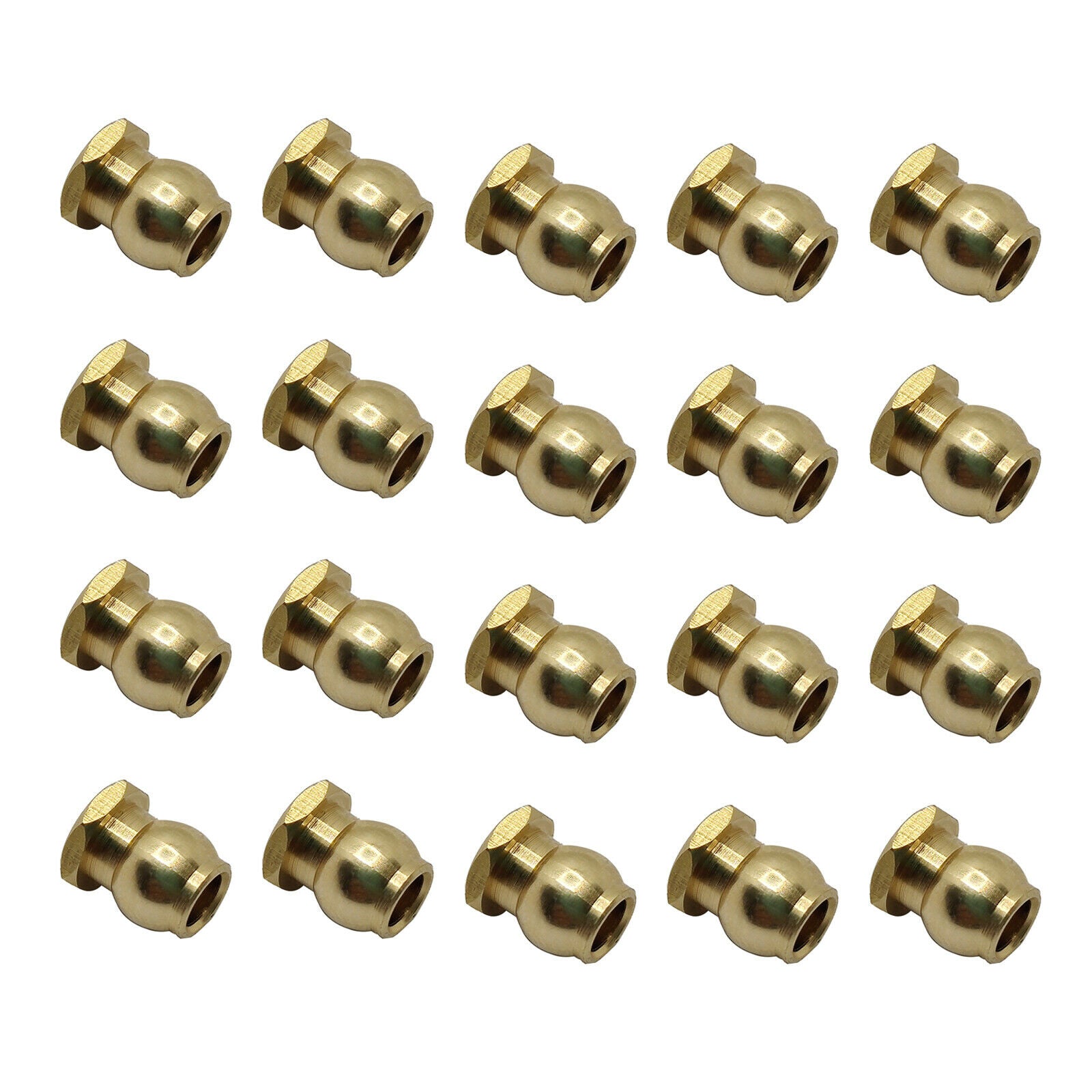 20pcs Link Rod Tie Rod End Ball Joint Head For 1/10 Scale RC Crawler Car