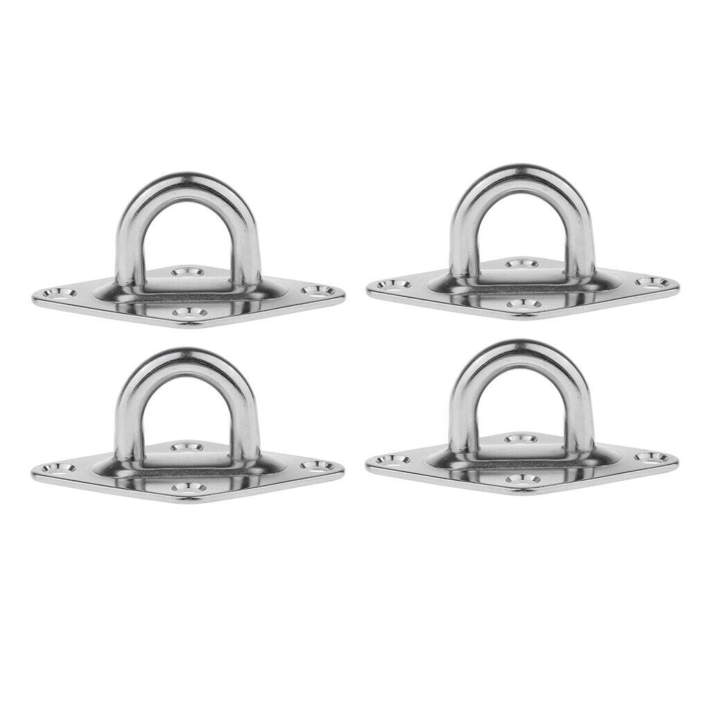 4Pcs M5 Stainless Steel Diamond Pad Eye for Marine Grade Hardware Widely Use