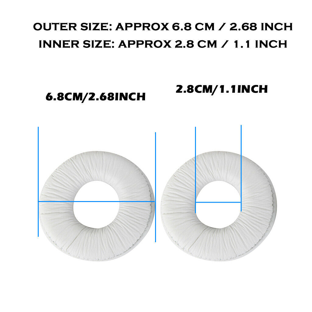 White Ear Pads Cushions For   MDR-V150 V250 V300 V100 ZX110 ZX100 ZX300