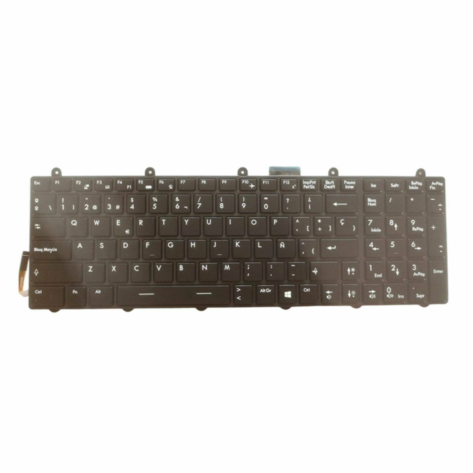 Spanish Laptop Keyboard Replacement for MSI GE70 GE60 7 Color Backlit Black
