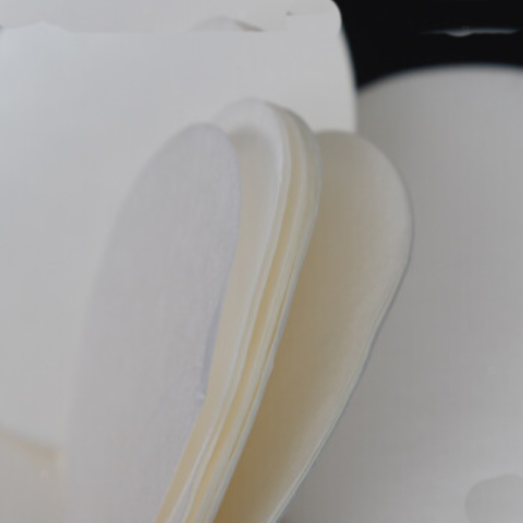 100 Pieces Disposable Coffee Filter Papers, Helps to Remove Bitter Grounds and