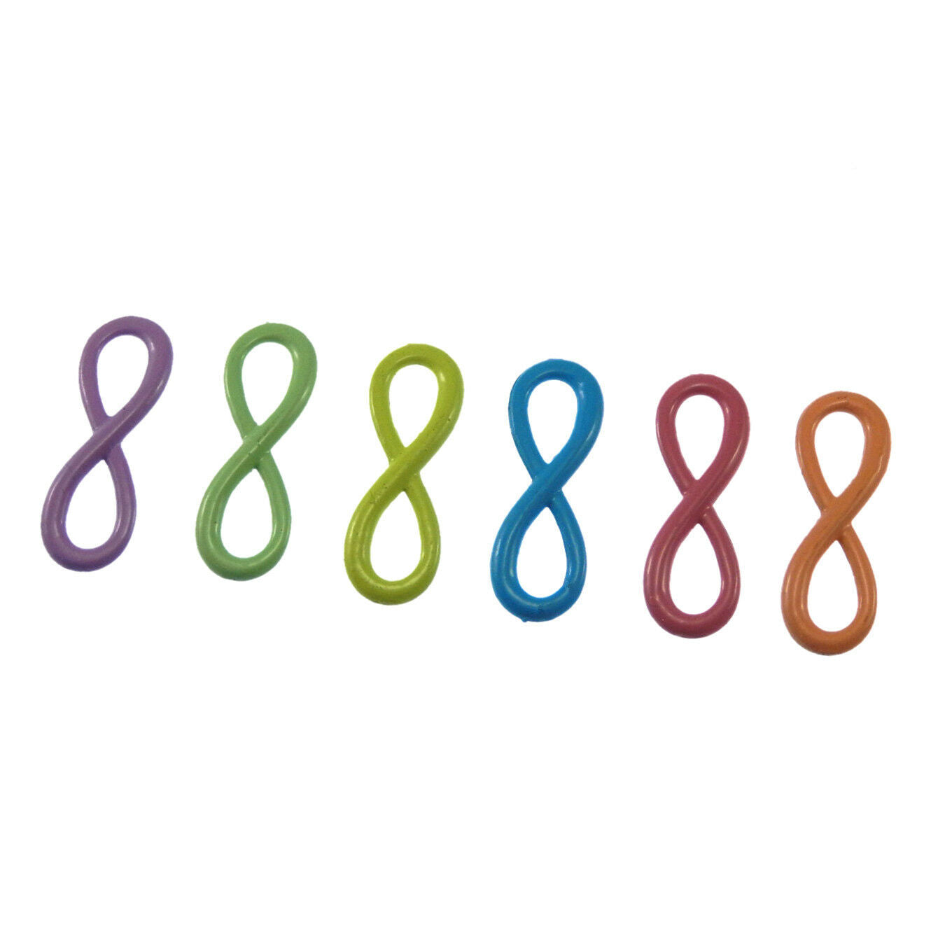 10 pcs Colorful Paint Infinity Charm Bracelet Necklace Pendant Connectors #53499