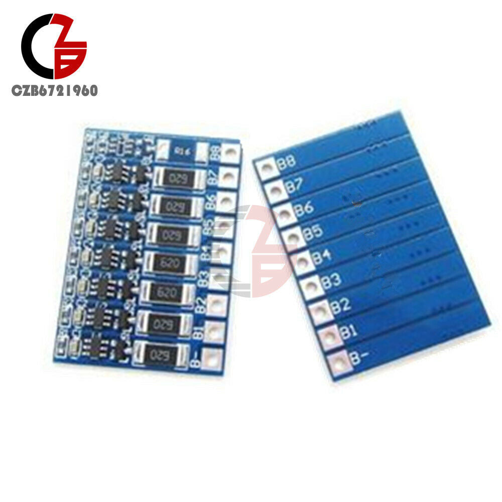 4.2V 66mA 7S 18650 Li-ion Lithium Battery BMS Board Polymer w/ Balance Board