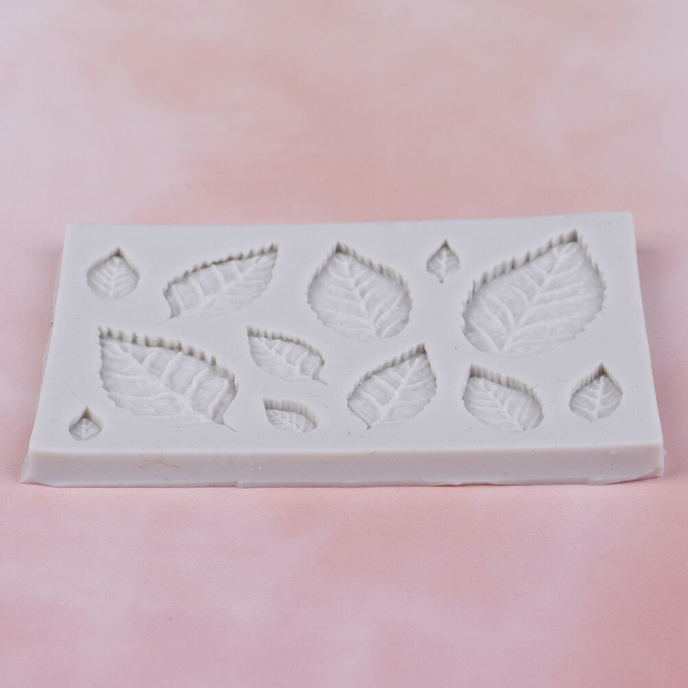 Rose leaves silicone soap mold kitchen accessories cake molds cookies cake tools