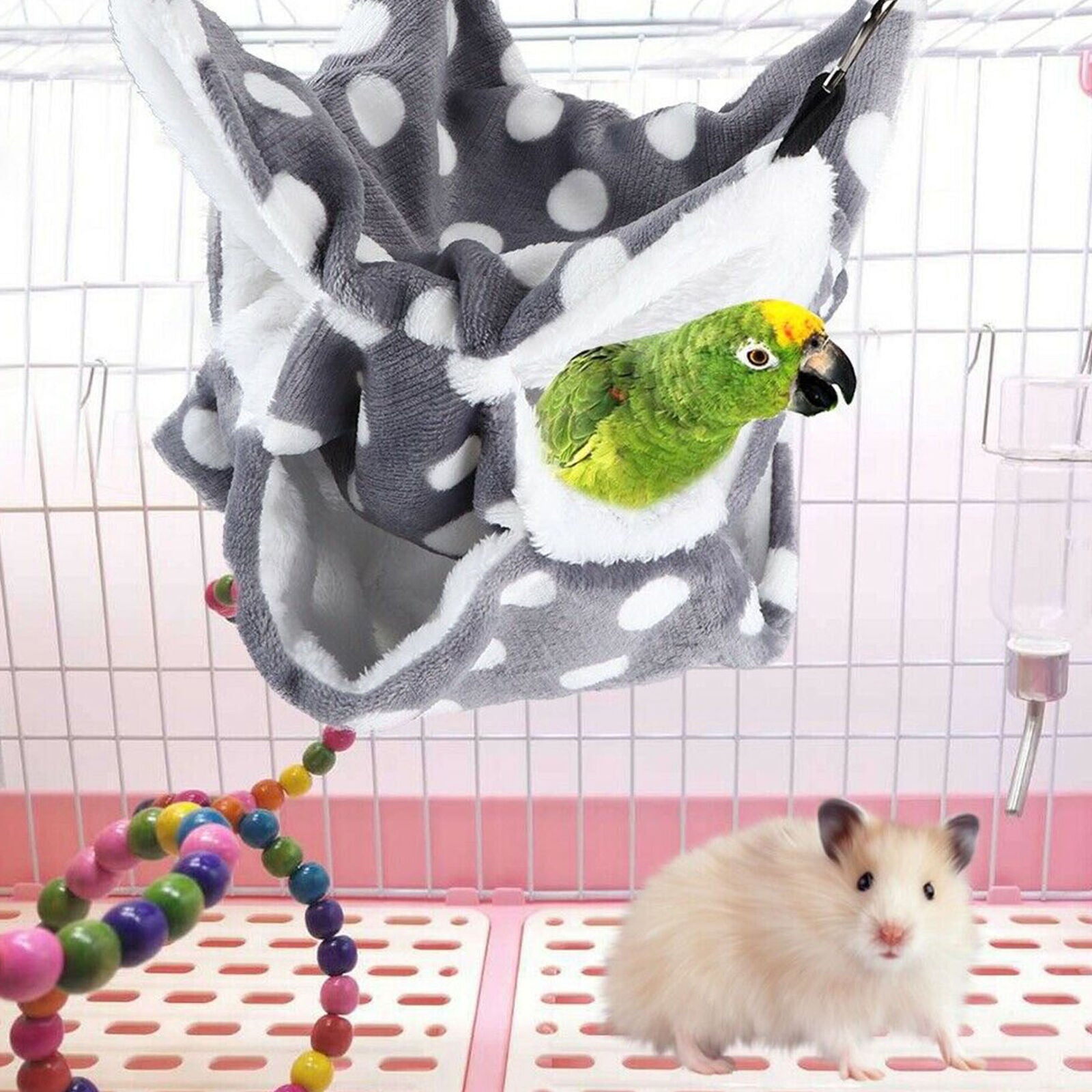 Ferret Rat Squirrel Pet Bird Hamster Hammock Hanging Cage Nest Bed House Toys