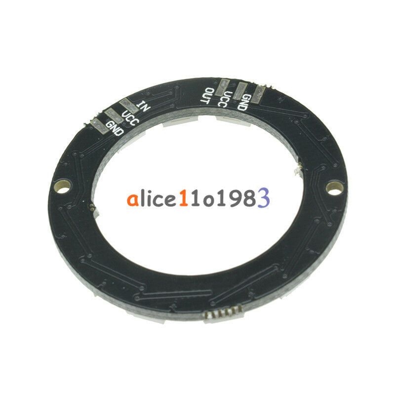 5Pcs RGB LED Ring 12Bit WS2812 5050 RGB LED + Integrated Drivers For Arduino