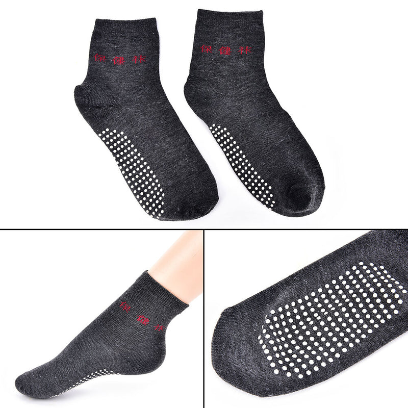 Foot Massage Socks Relieve Legs Fatigue Pain Tourmaline Dots Compression Sock Tt