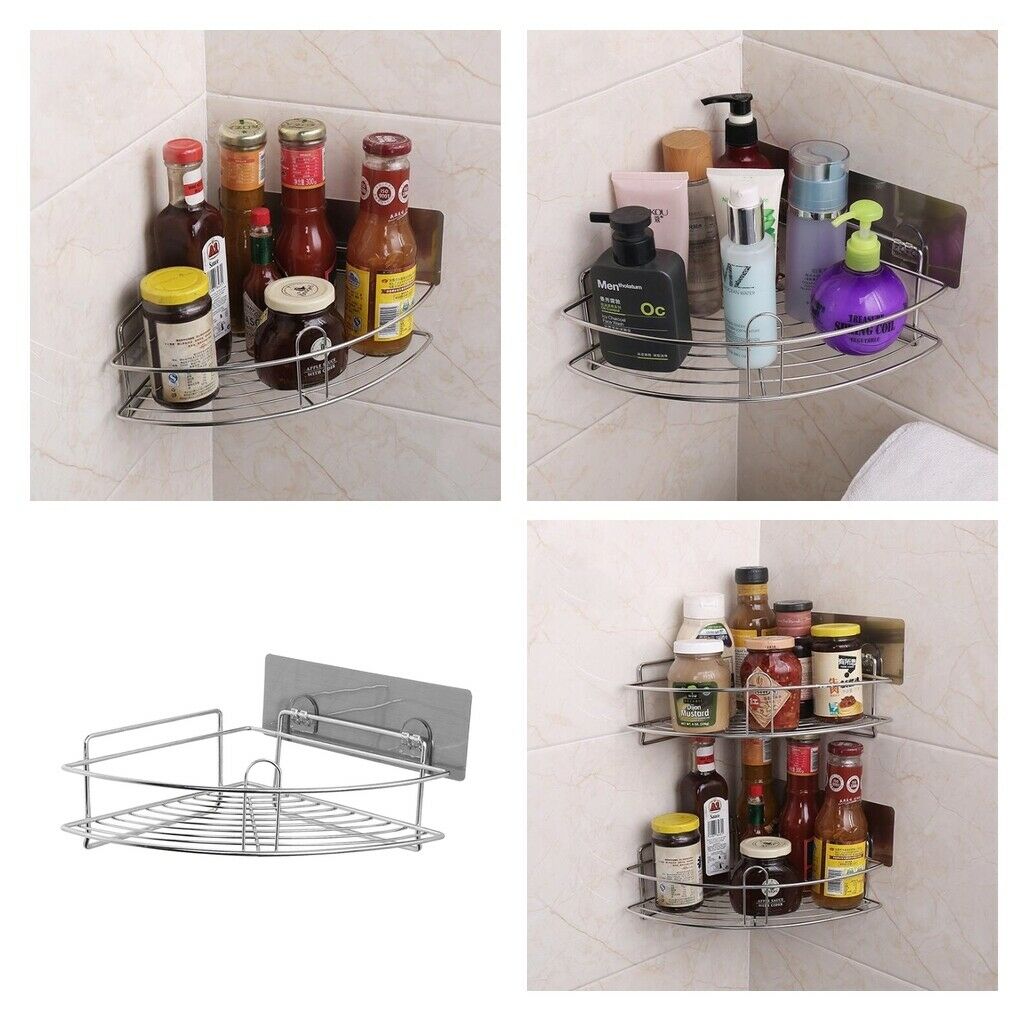 Shower Caddy Corner Shower Basket Stainless Steel Bathroom Shower Organizer