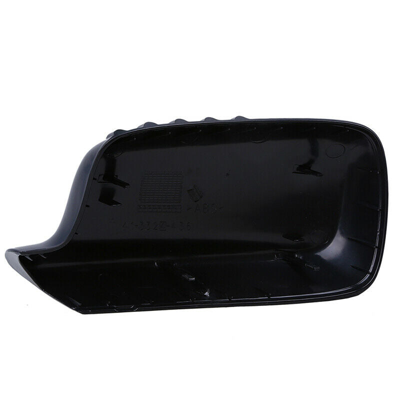 Matte Black Right Side Mirror Cover Cap Fit for BMW E46 E65 E66 51167074236
