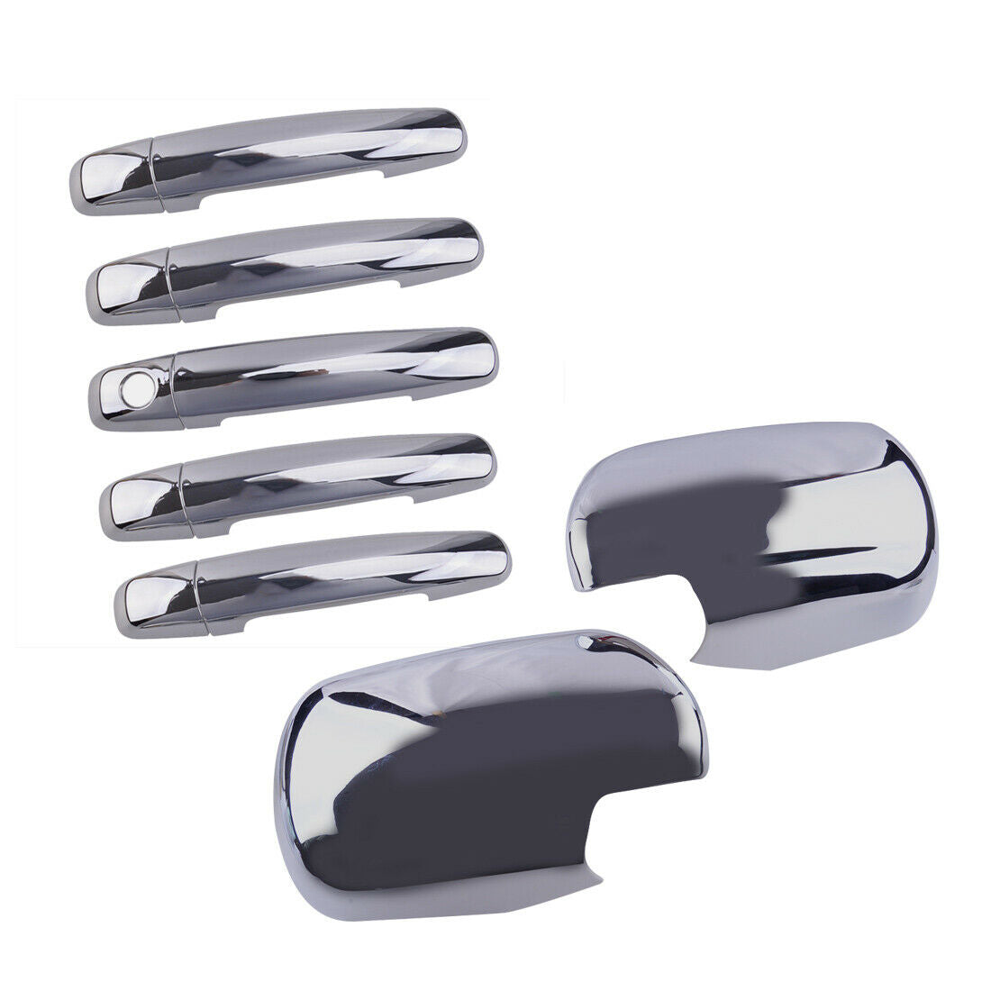 Chrome Side Mirror + Door Handle Covers Trim Fit For 06-13 Suzuki Grand Vitara