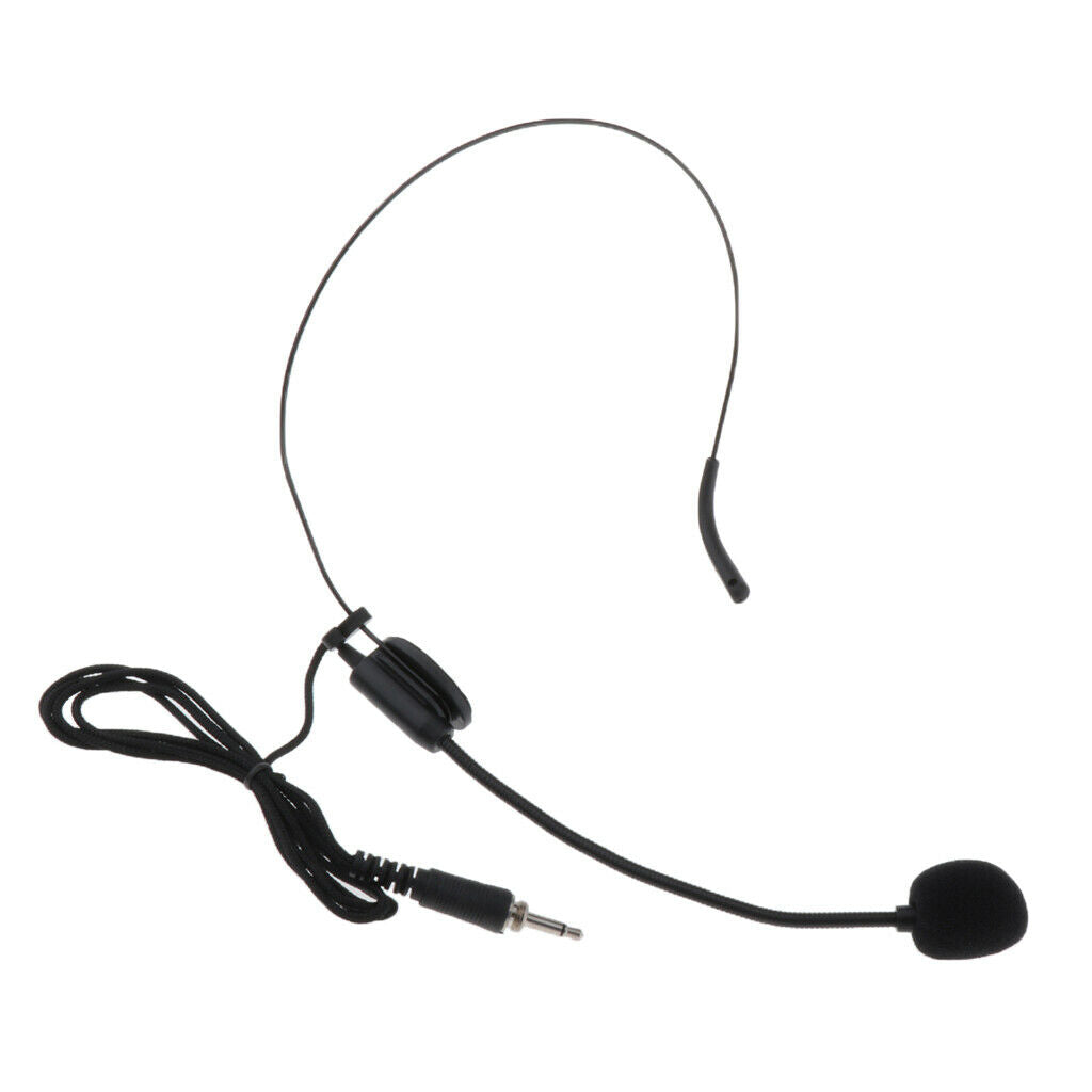 1/8" (3.5mm) Headset Microphone Condenser System for Speakers Broadcasting