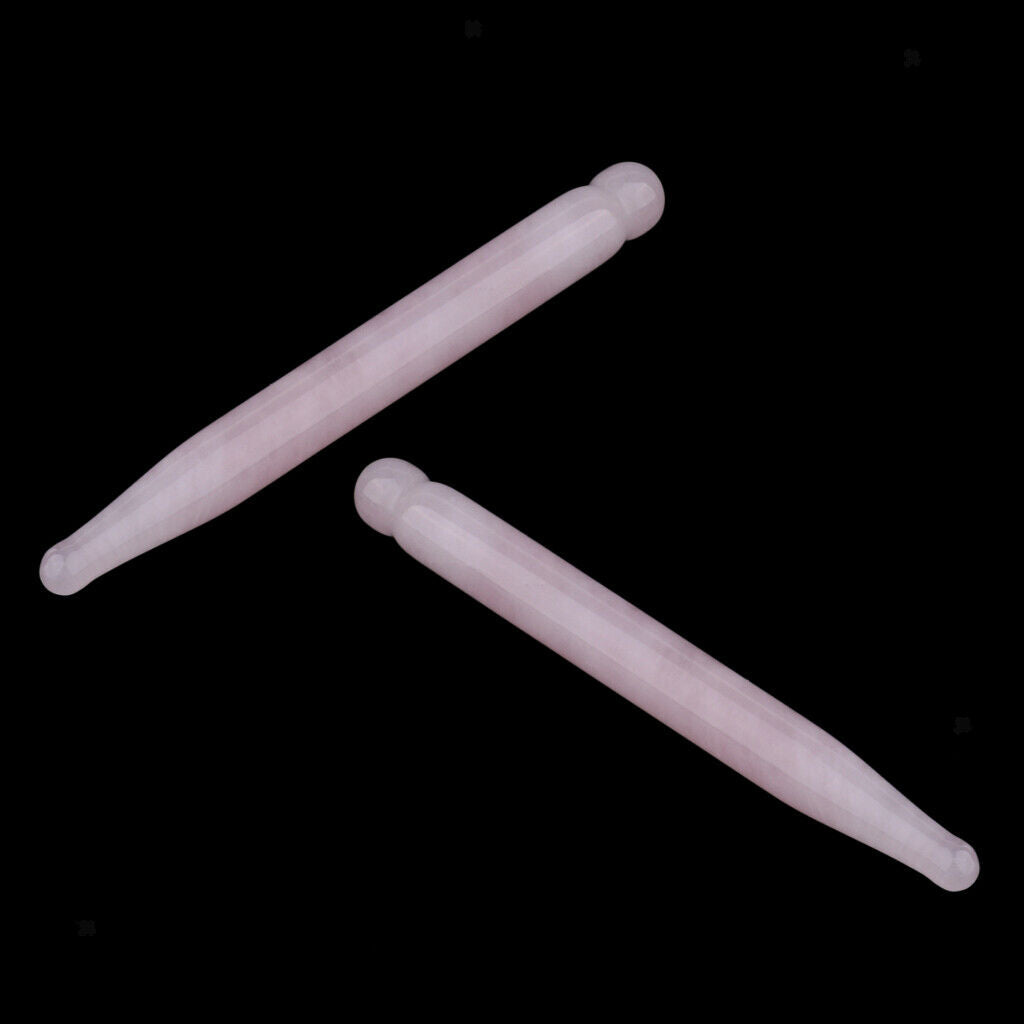 2X Portable Jade Massage Stick Traditional Acupoint Massage Jade Guasha Tool