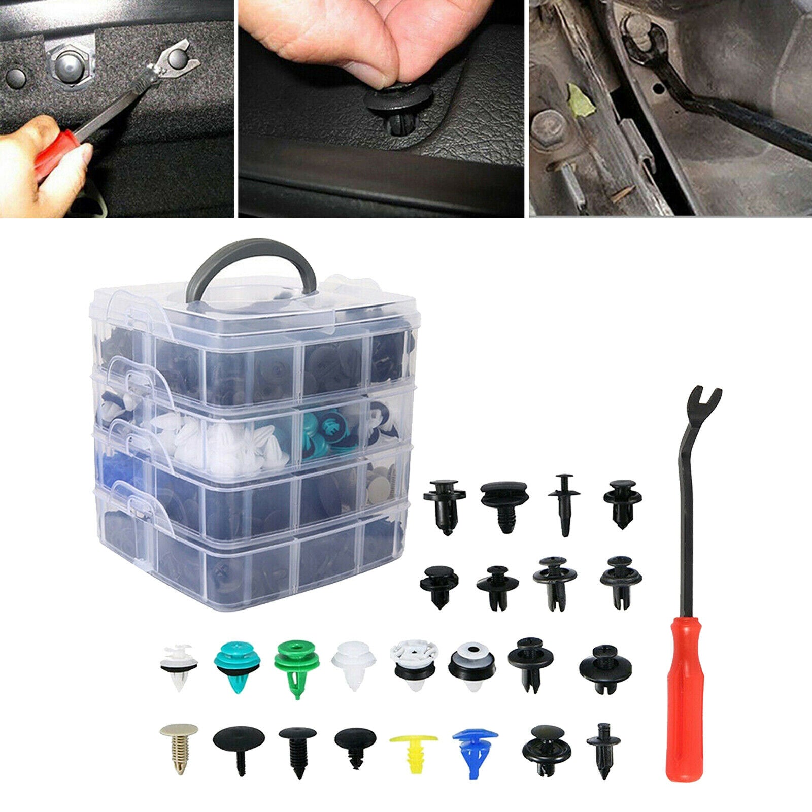 620x Universal Boxed Car Retainer Clips Auto Vehicles Durable Repair Parts