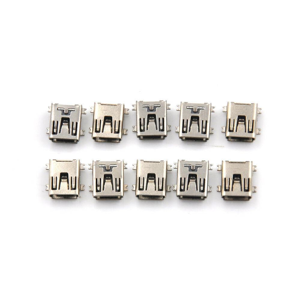 10x Micro USB Connector 5pin seat Jack Inserting Plate seat MiniUsb Connec.l8