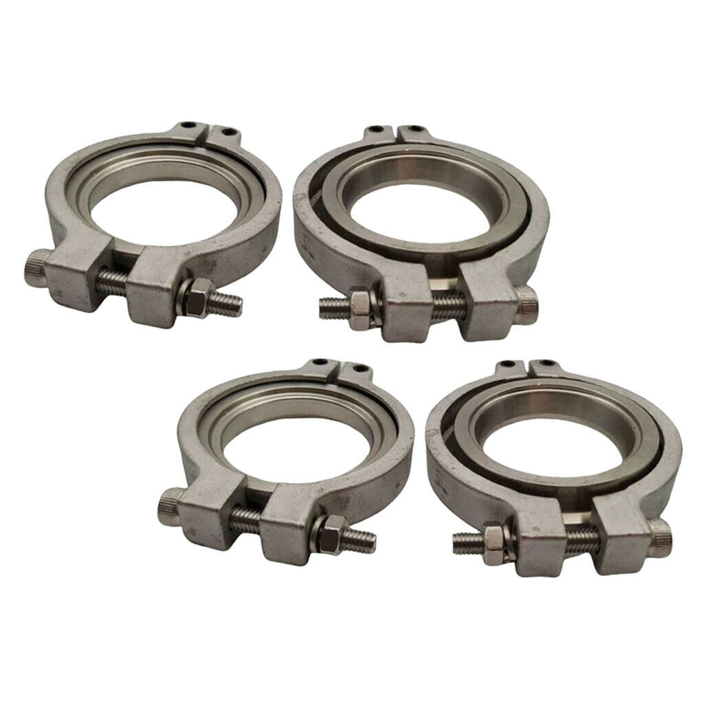 Set of 4 44mm V band Flang Clamp Set for MVR Wastegate Kit Set Flange Set