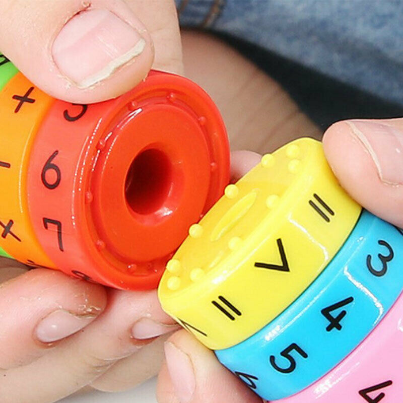 Magnetic Kids Educational Math Numbers DIY Assembling Plastic Toys For Ch.l8