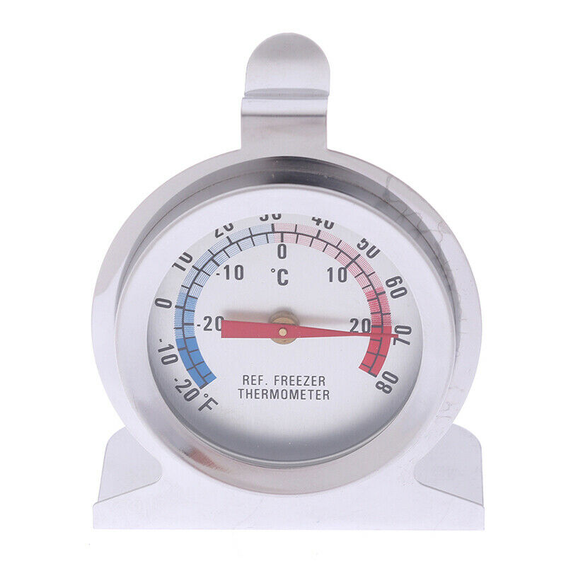 Refrigerator Thermometer Stainless Steel Fridge Freezer Thermometers Kitc.l8