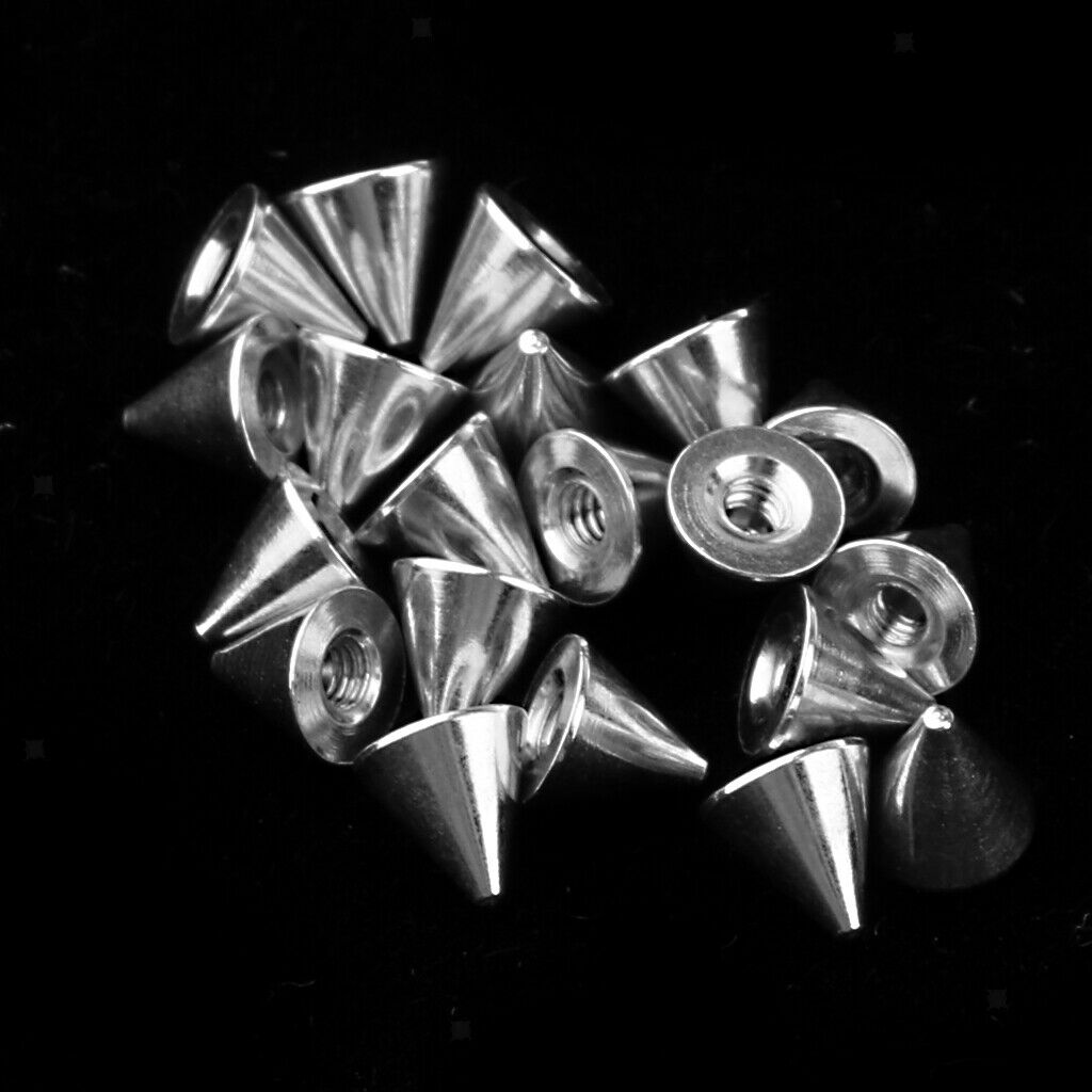 40 Piece Replacement Spikes Cone Body Jewelry Piercing Barbell Parts 14G
