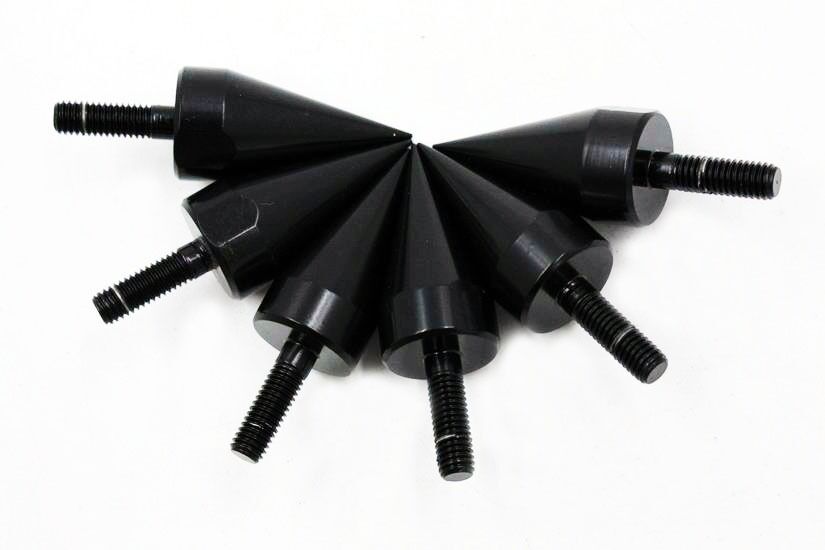 Universal Black Motorcycle Spike Bolts Windscreen Fairings License Plate